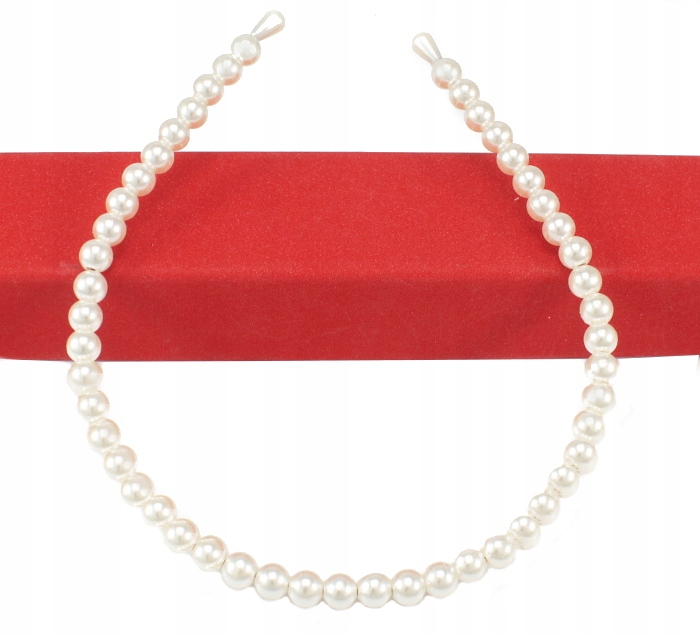 

Opaska Do Włosów Glamour Ecru Perełki