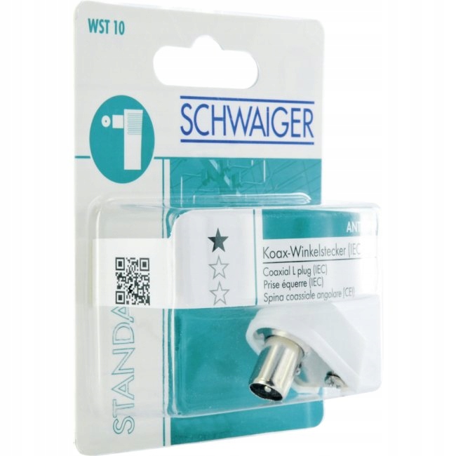 

Wtyk Kątowy Iec Gniazdo Antenowe Sat Schwaiger