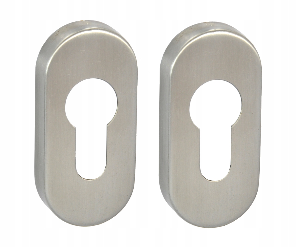 SZYLD ROZETA OWALNA STAL NIERDZEWNA INOX WKŁAD