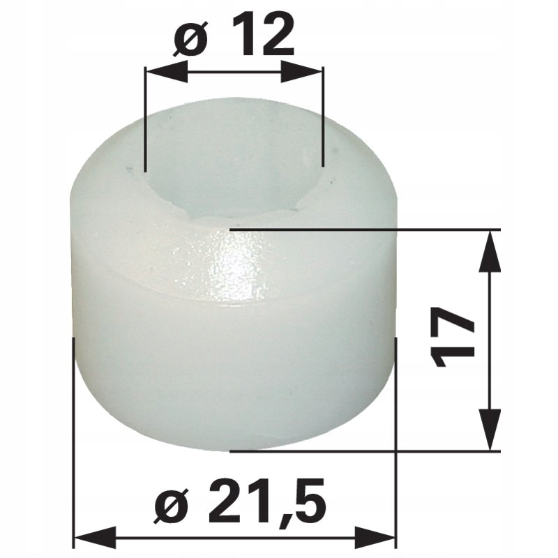 Tulejka rolka plastikowa Grammer MSG83 MSG93 MSG85