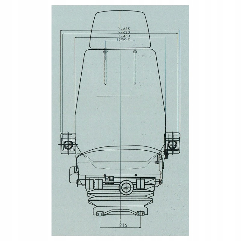 Fotel koparka ladowarka ISRI 6000 577 Part manufacturer other