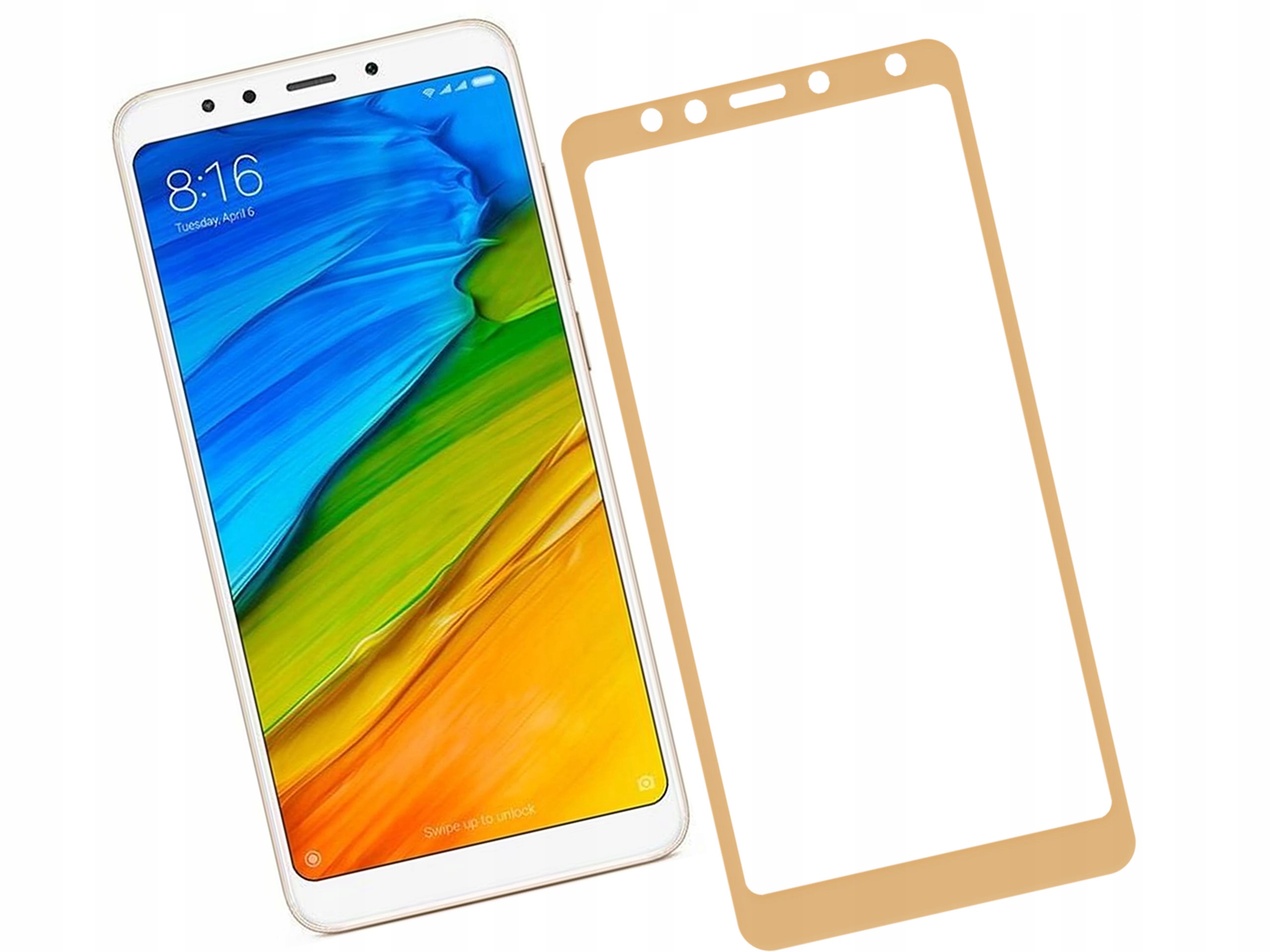 

Szkło hartowane 3D 9H Xiaomi Redmi 5 Złote