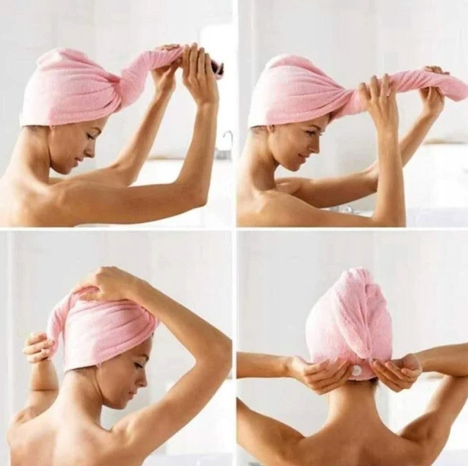 3x RĘCZNIK NA GŁOWĘ TURBAN Z MIKROFIBRY DO WŁOSÓW Marka Skandynawski Dom