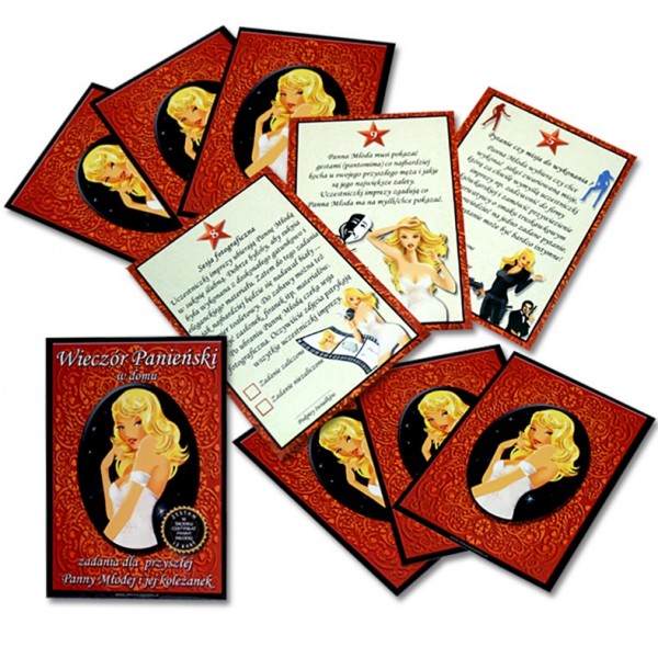 KARTY Z ZADANIAMI DO GRY WIECZÓR PANIEŃSKI 13 SZT