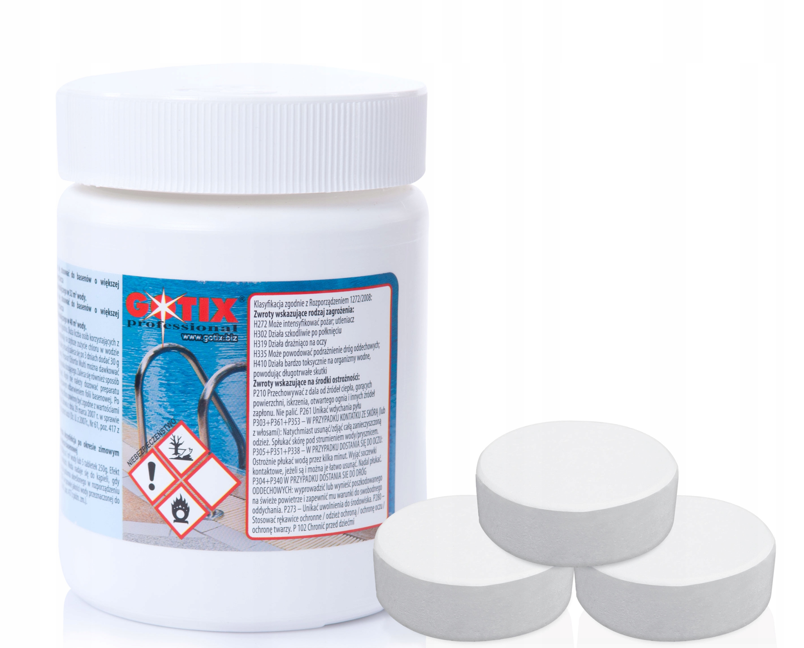 Chlor w Tabletkach 200g Multifunkcyjne Gotix 0,4kg Marka Gotix Professional