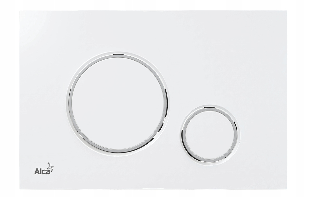 Przycisk do stelaży WC BIAŁY-POŁYSK/CHROM-POŁYSK