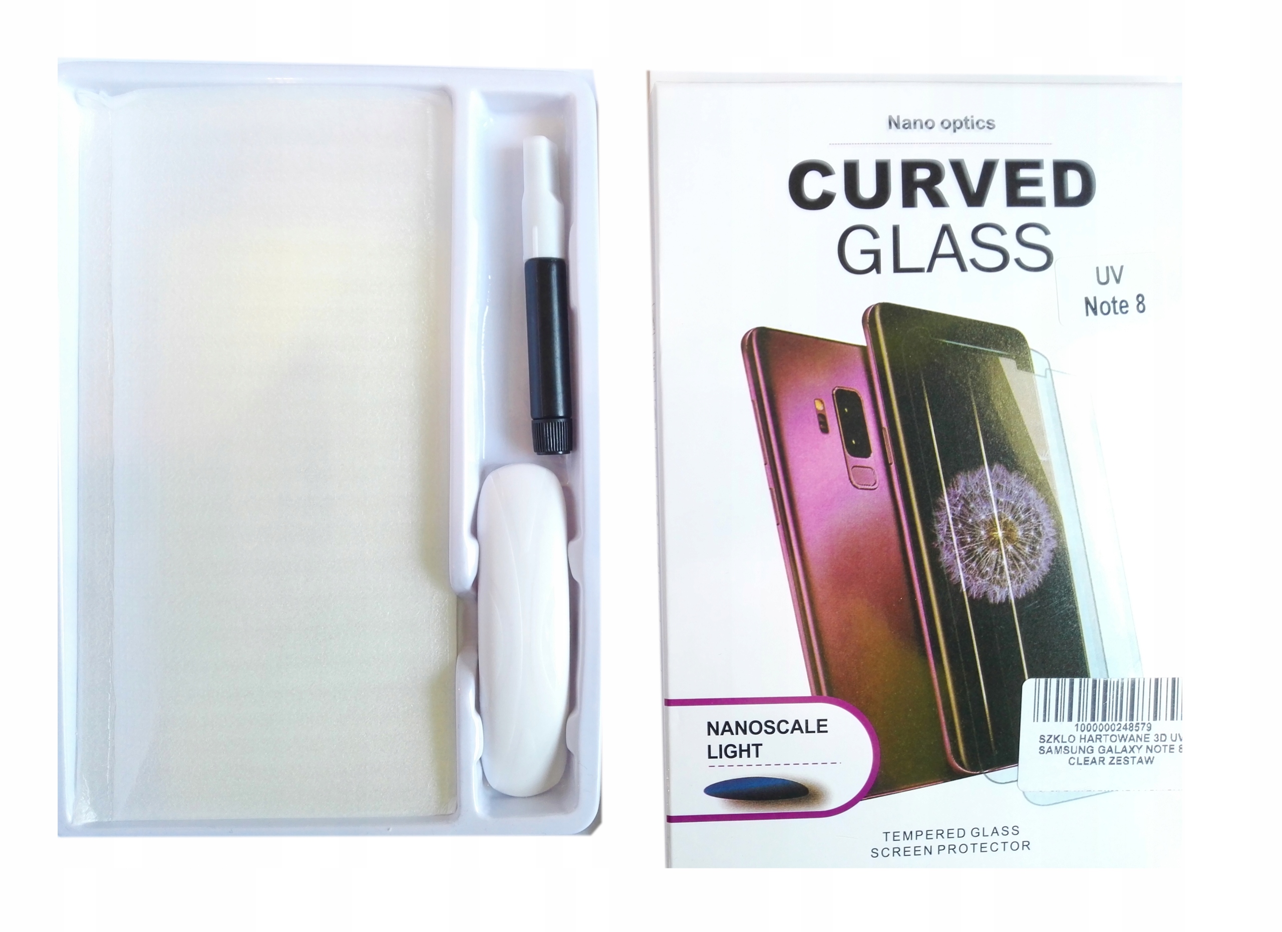 HUAWEI P30 LITE SZKŁO OCHRONNE PEŁNE UV LOCA LAMPA