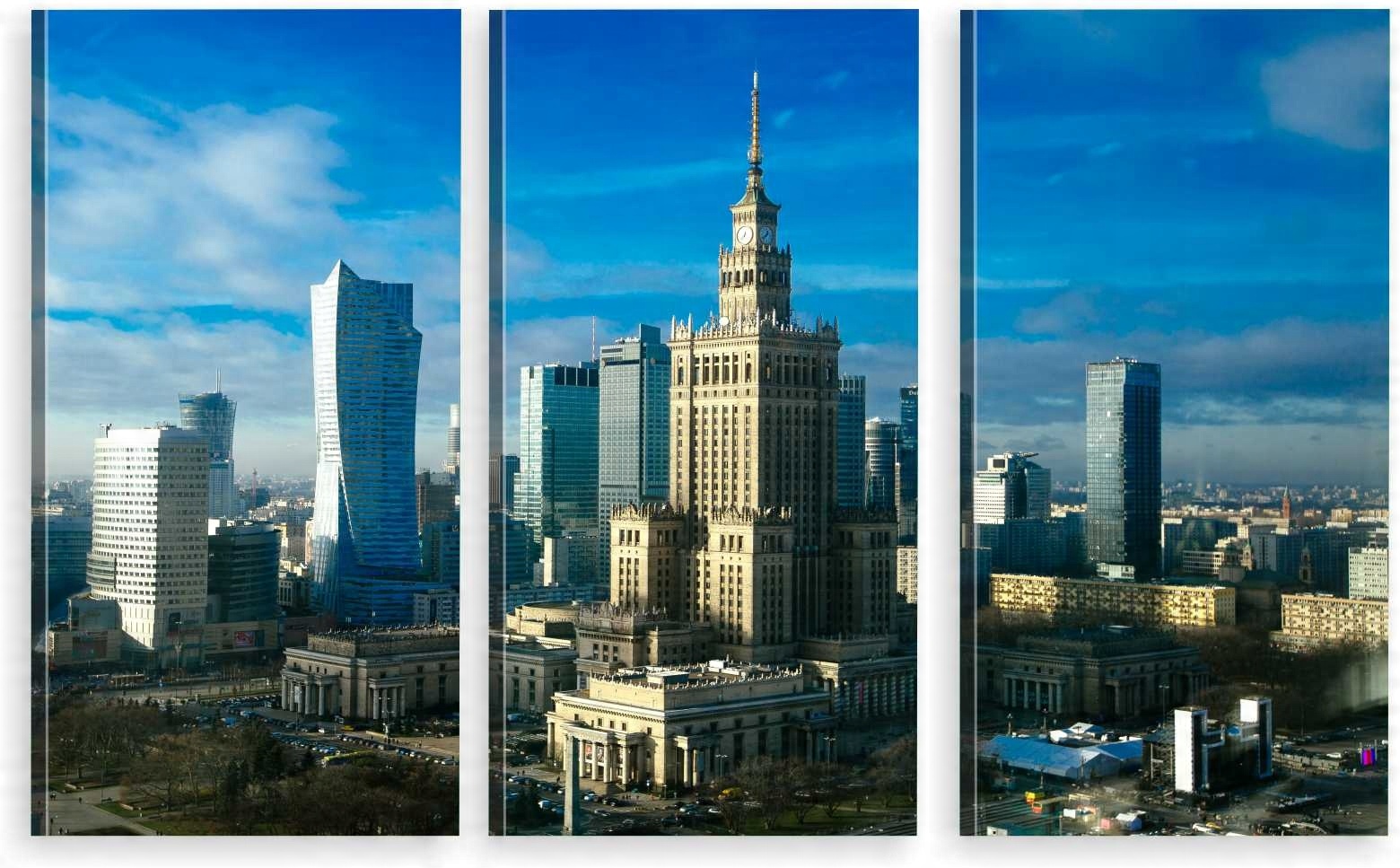 

Tryptyk Obraz Na Ścianę Warszawa Miasto 980 Wz