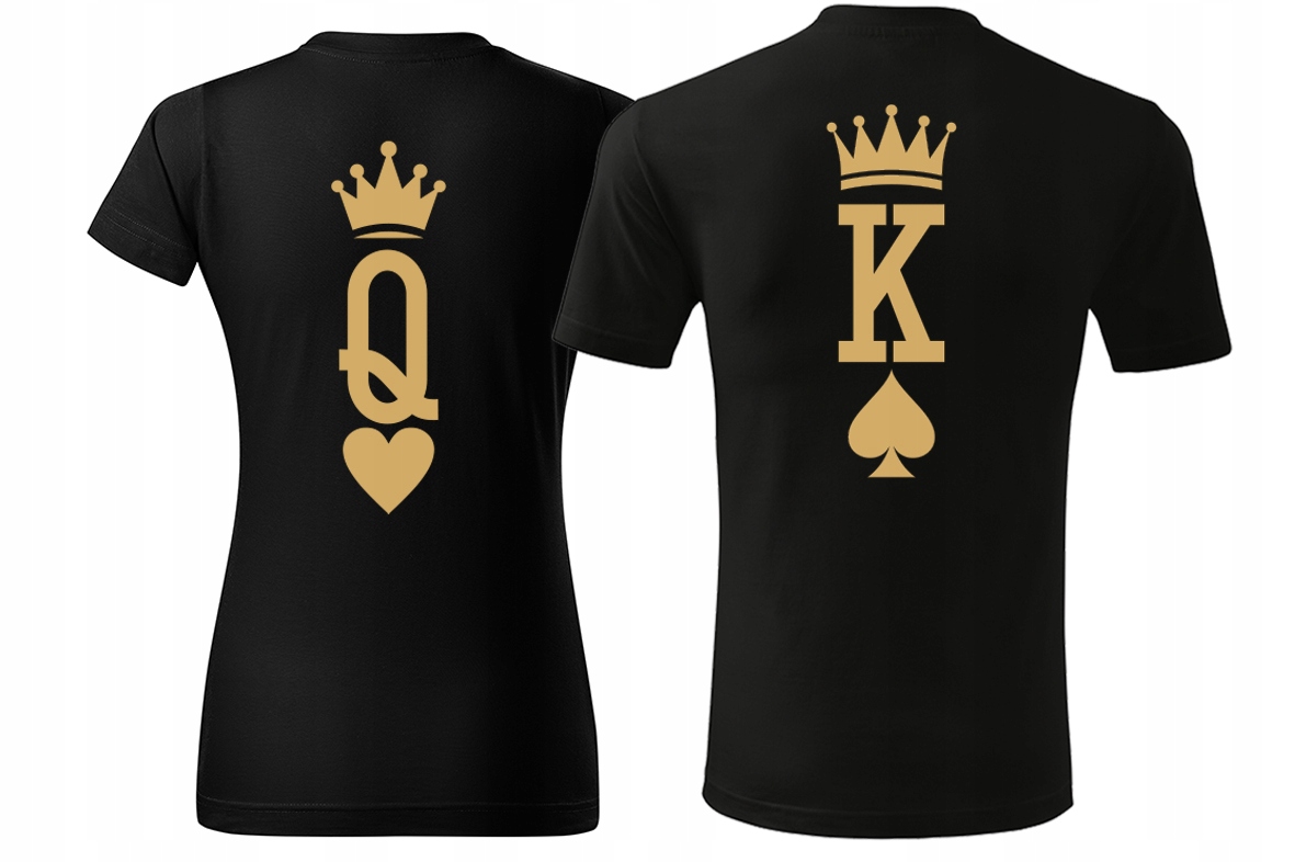 

Koszulki dla par zakochanych King Queen Bonnie L