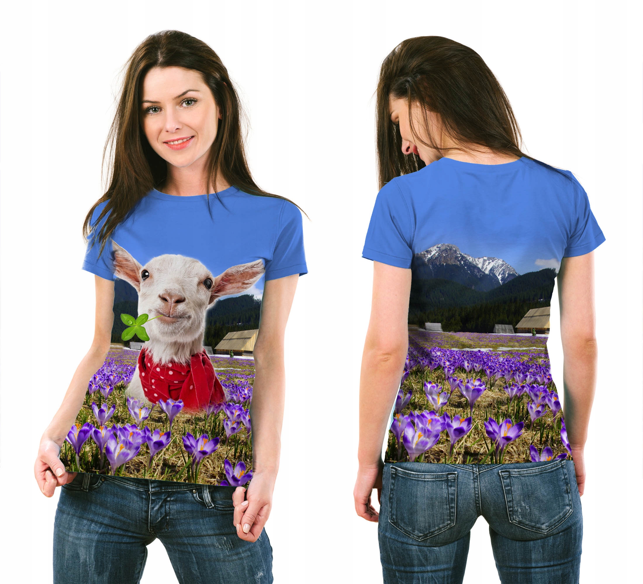 

Koszulka 3D Fullprint Wesoła Koza XXL T-shirt Pl