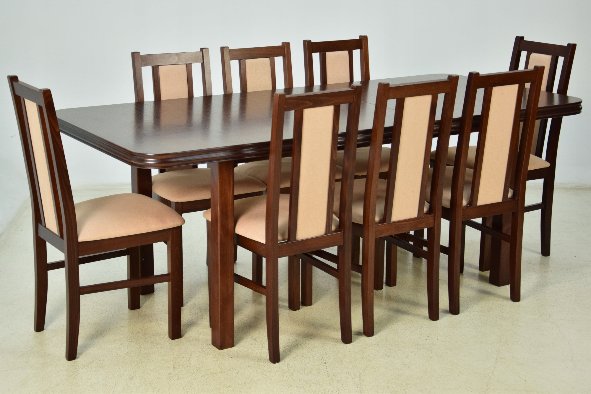 ZESTAW MEBLI DO KUCHNI 8 krzeseł +stół ROZKŁADANY Długość stołu 160 cm