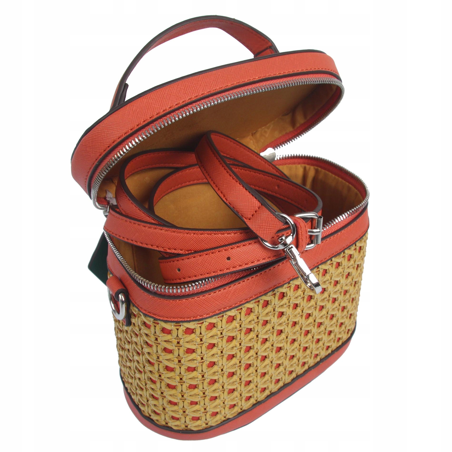 DAVID JONES torebka kuferek na ramię do ręki Materiał dominujący syntetyk