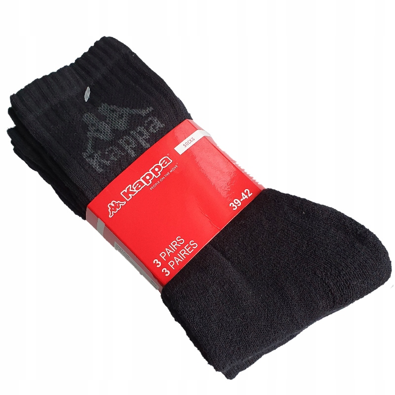 

Kappa Skarpety męskie frotte 3-PAK Czarne 39/41