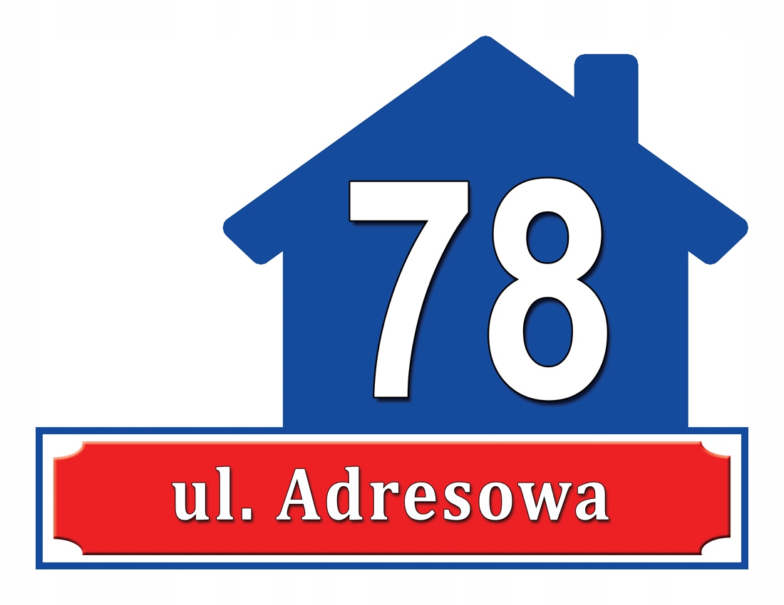 

Tabliczka Adresowa Adres Numer Na Dom znak ulica