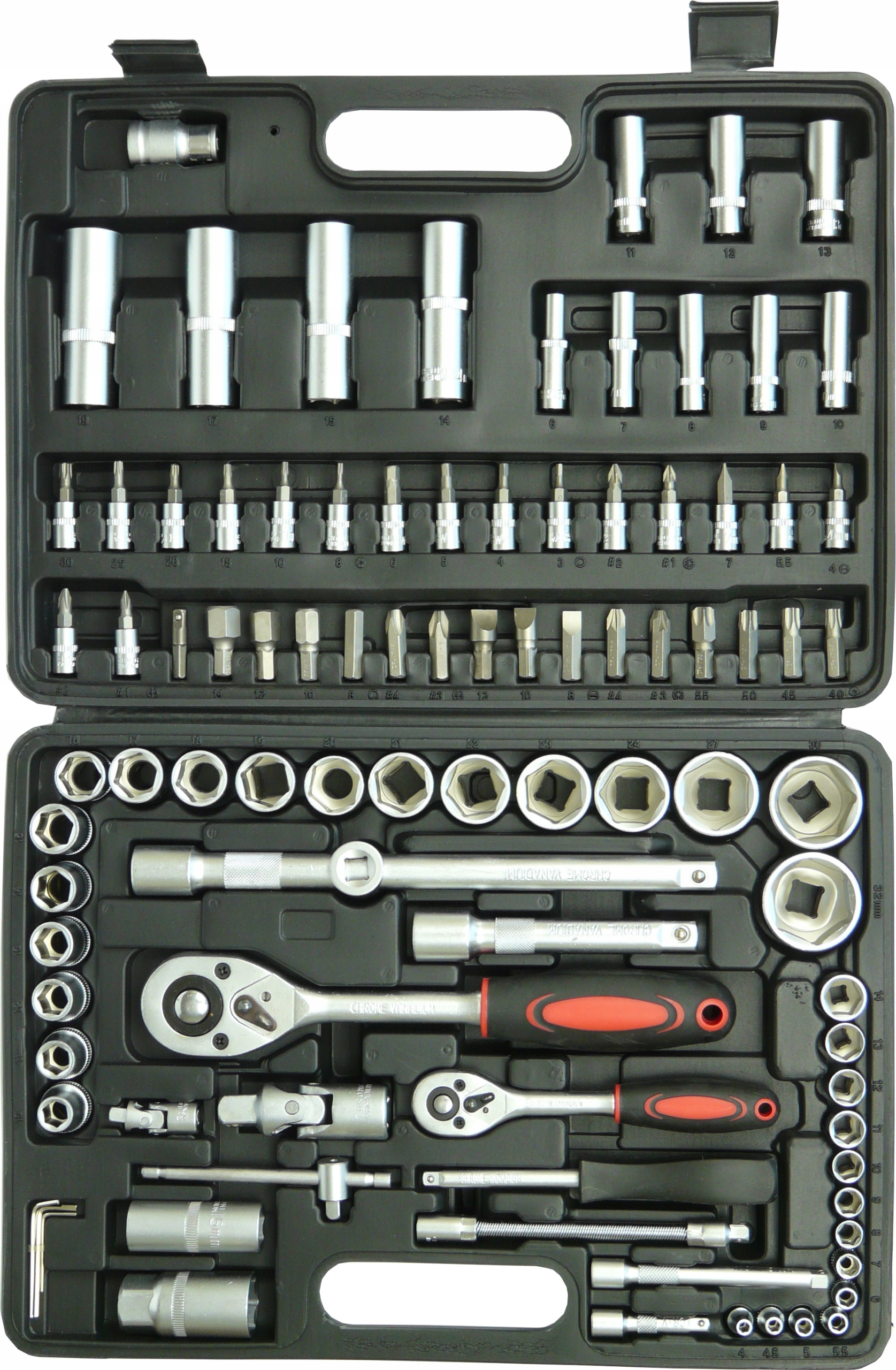 

Zestaw 108 Kluczy Klucze Nasadowe Torx Narzedziowy