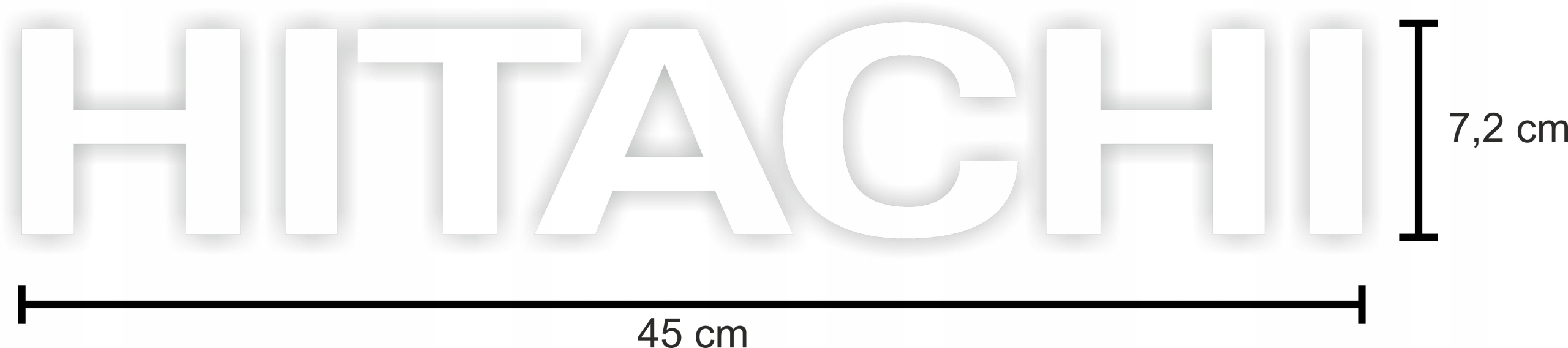 NAKLEJKI NAKLEJKA HITACHI 2 SZTUKI 45 CM Producent części inny