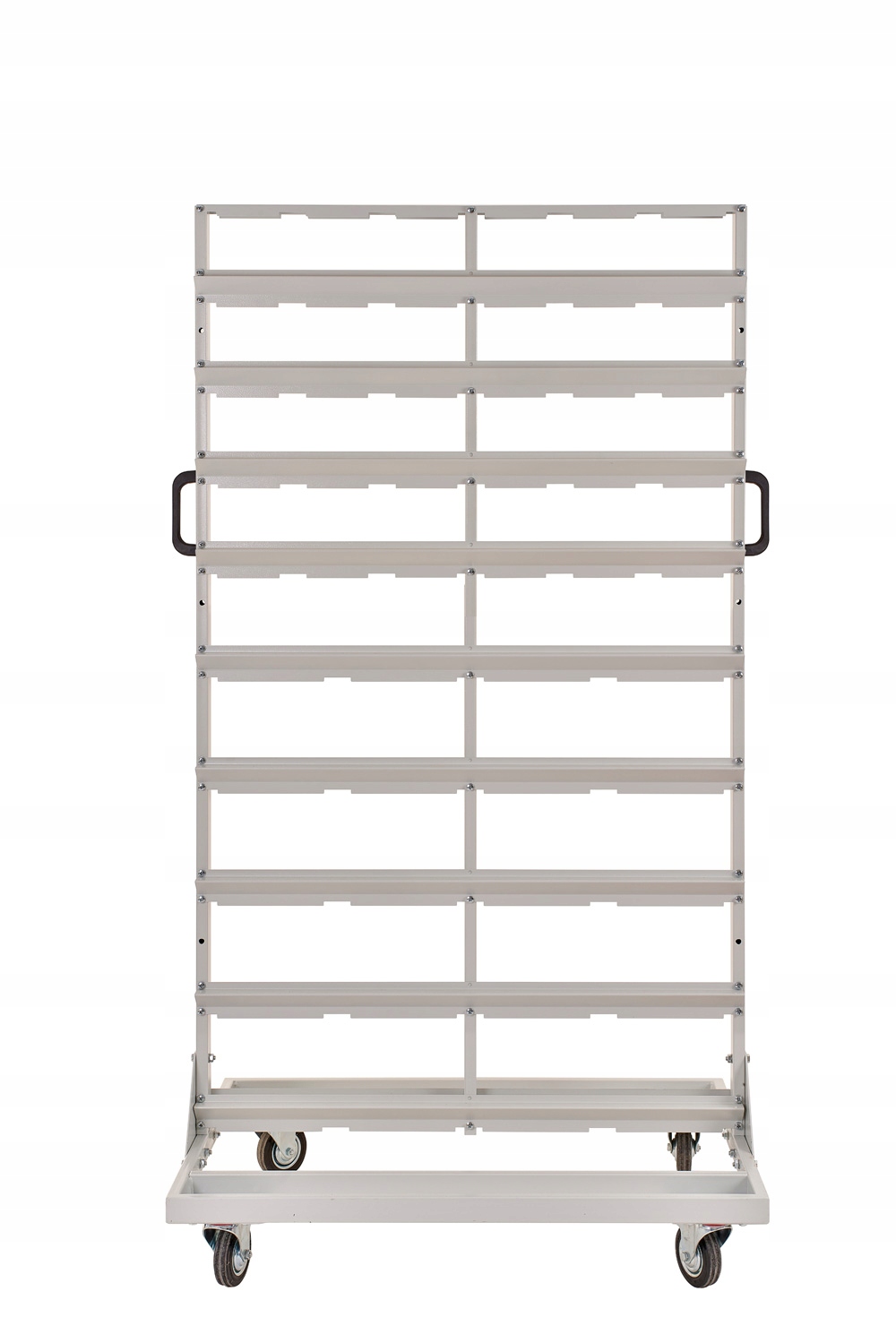 Стеллаж для мастерской на колесах, контейнеров 92 шт.