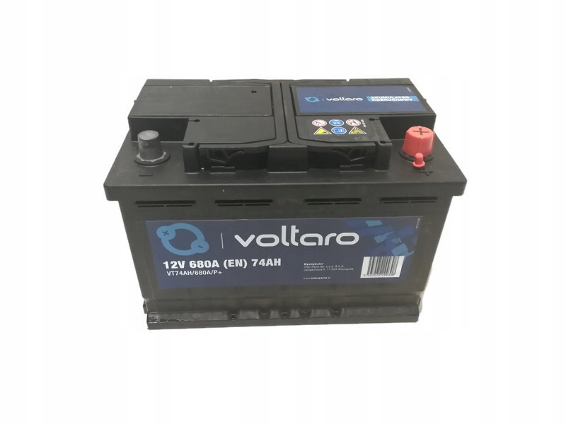 VT74AH/680A/P+ - Аккумулятор 74ah 680A P + 278X175X190 VOLTARO