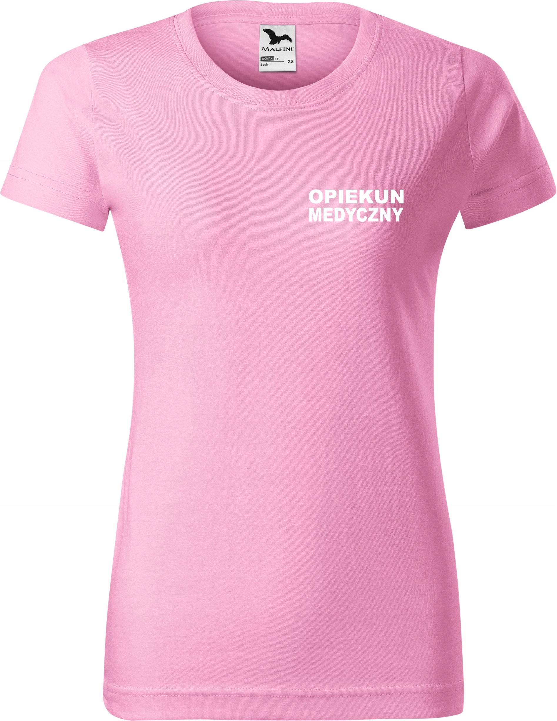 

Koszulka T-shirt medyczna Opiekun Medyczny Różowa