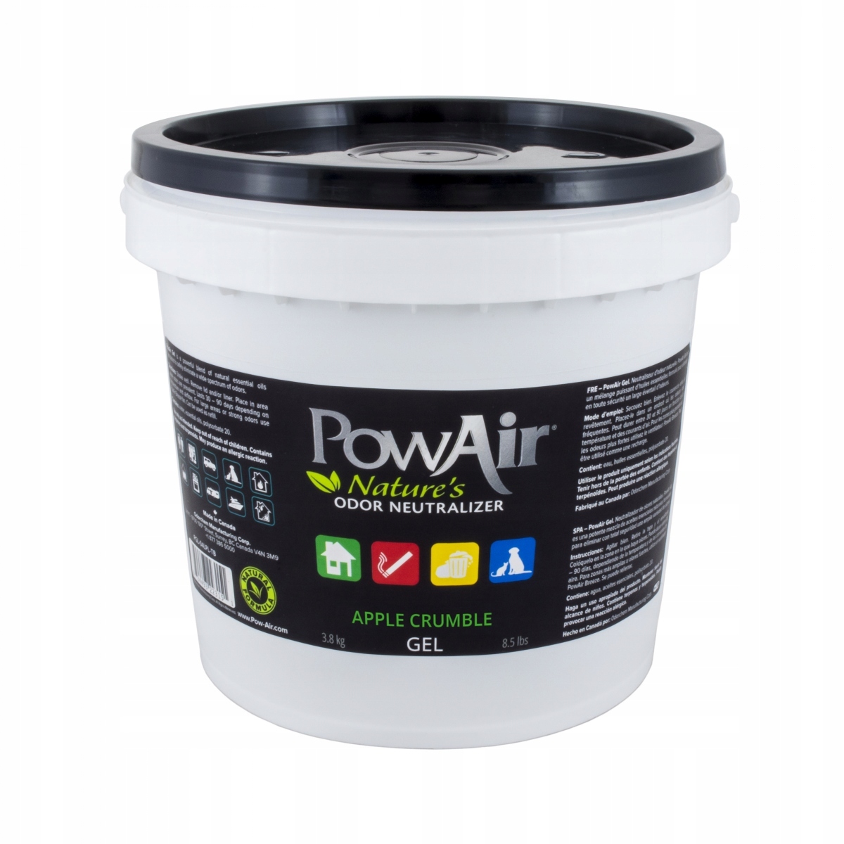 

PowAir Żel 4 litry neutralizator zapachów Jabłkowy