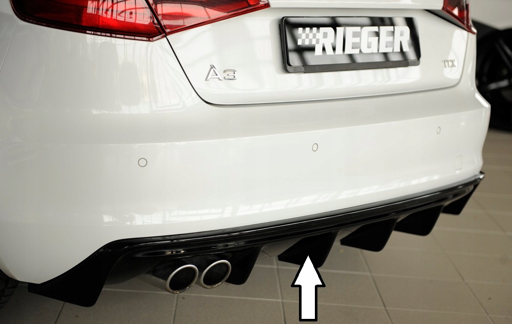 

Dokładka tylnego zderzaka dyfuzor Audi A3 8V 12-16