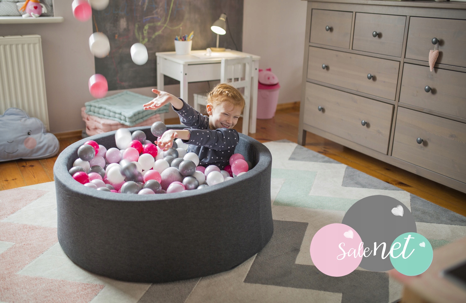 PIŁKI dla dzieci SUCHY BASEN 90szt 8cm 17kol Rodzaj Do suchego basenu