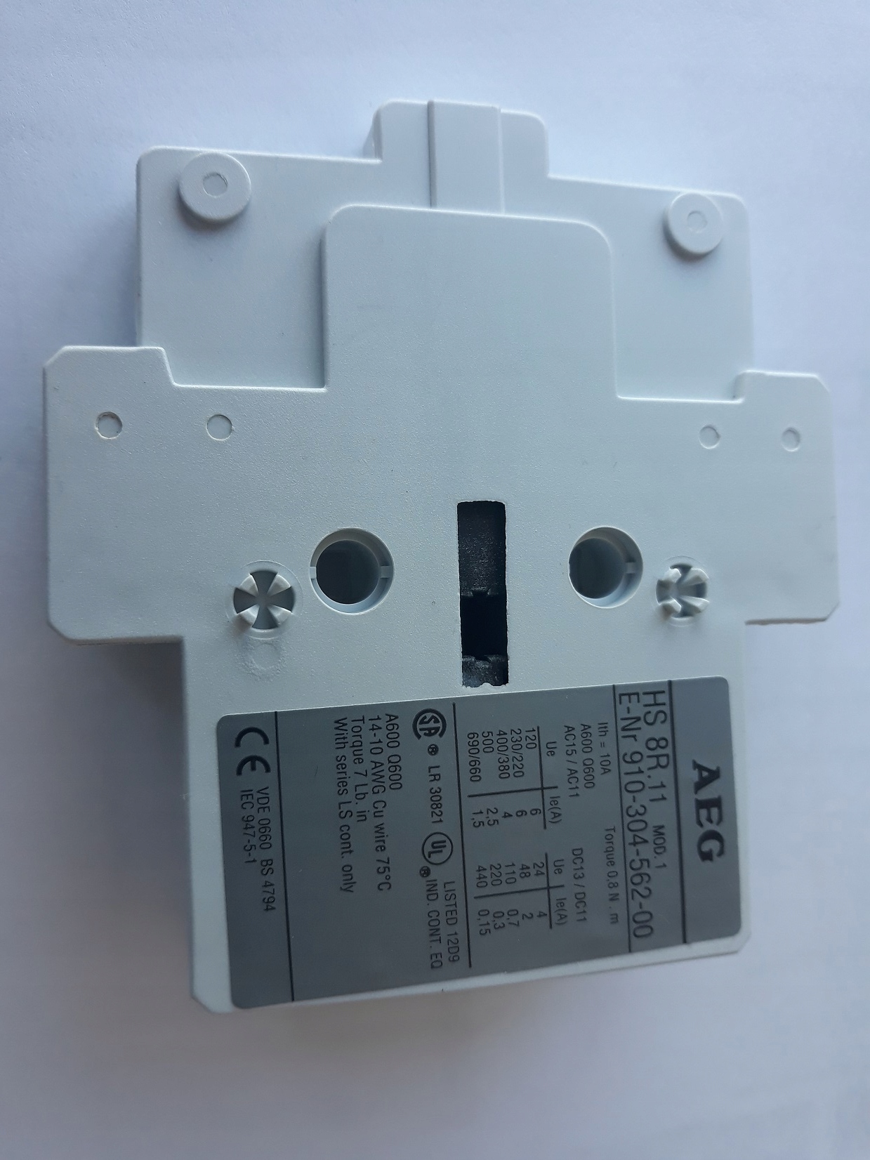 Styk pom. HS 8R.11 do LS..K AEG