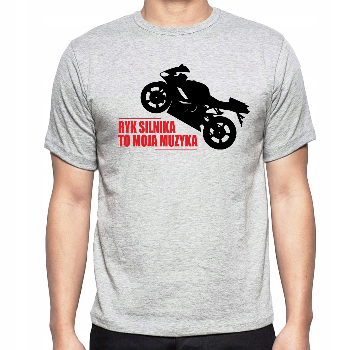 

Koszulka z nadrukiem ścigacz, motocykl, motor