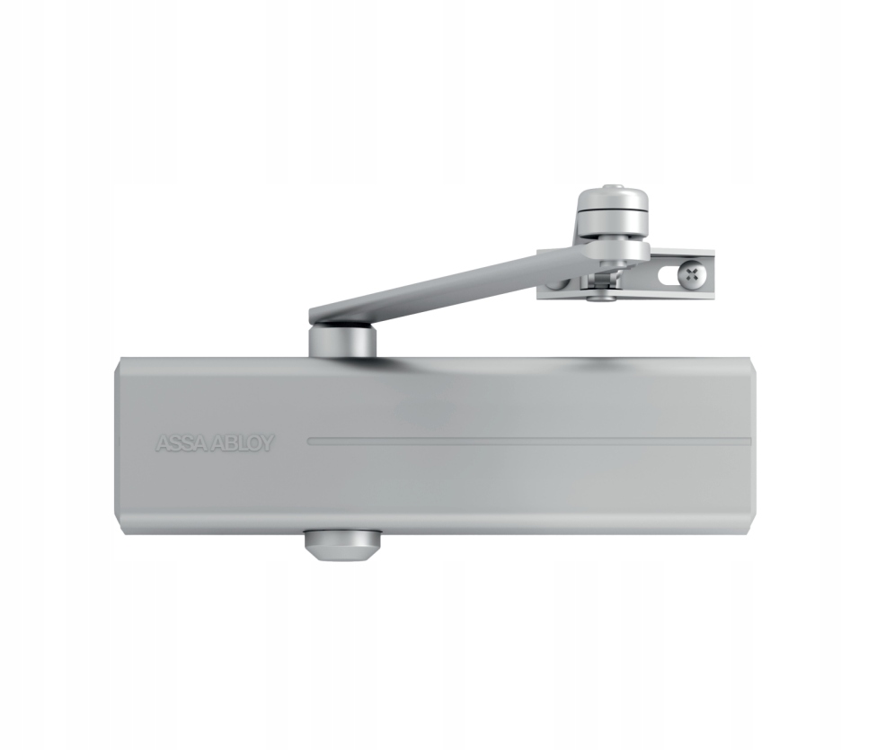 Samozamykacz drzwiowy Assa Abloy DC140 z ramieniem standard, srebrny