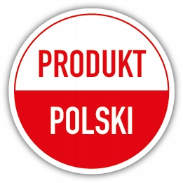 

Produkt Polski, naklejki fi20mm, arkusz A4 108szt.