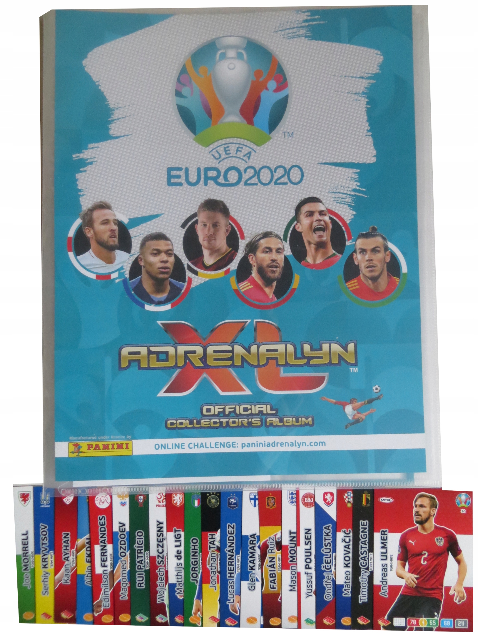 Euro 2020 Album Klaser, Mini Puszka Karty Piłkarskie Bez Powtórek Limited