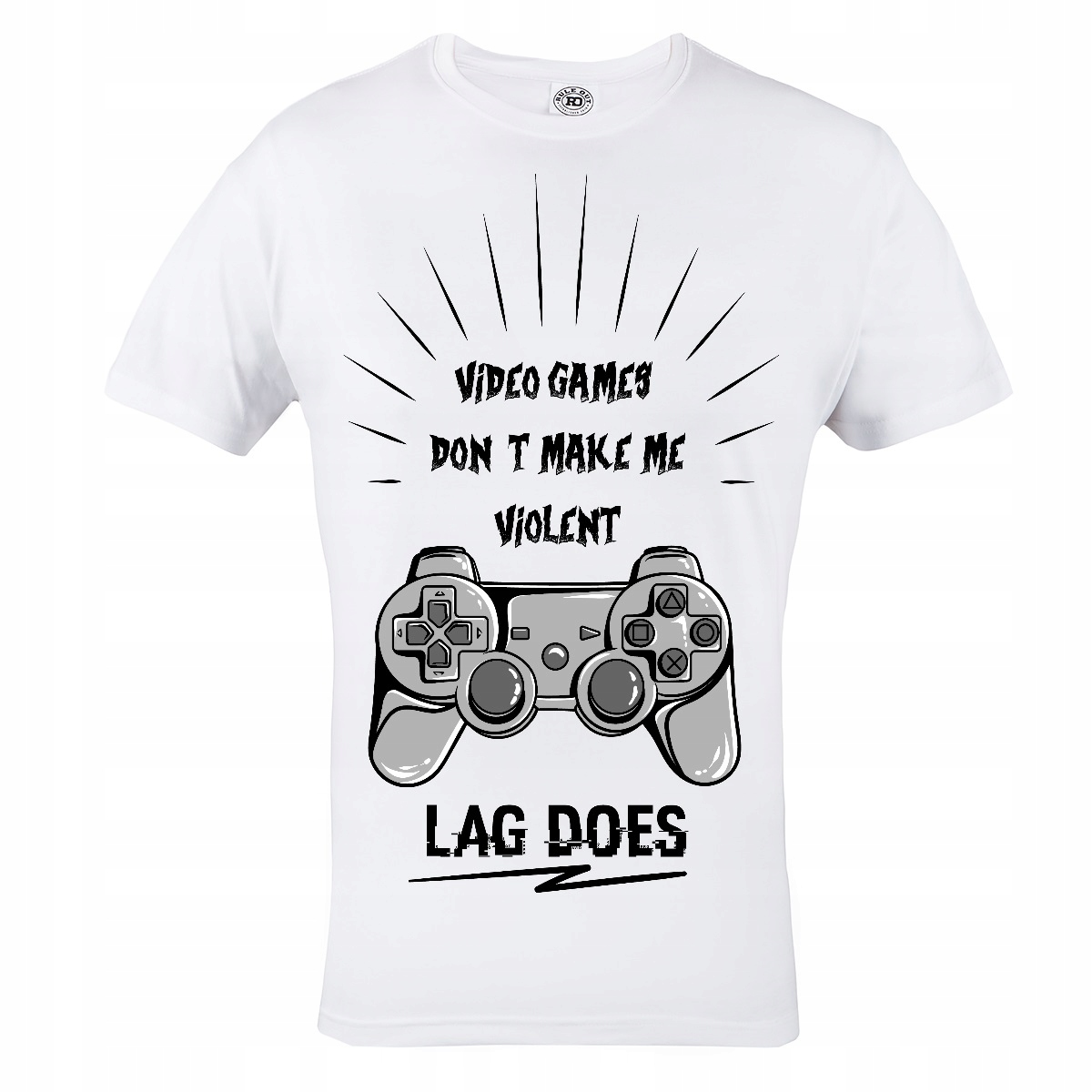 

Koszulka Męska Casual Pad Konsola Games Lag 56
