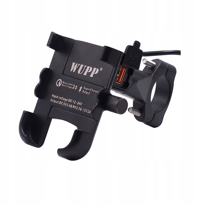 MOTOCYKLOWY UCHWYT NA TELEFON NAWIGACJE USB