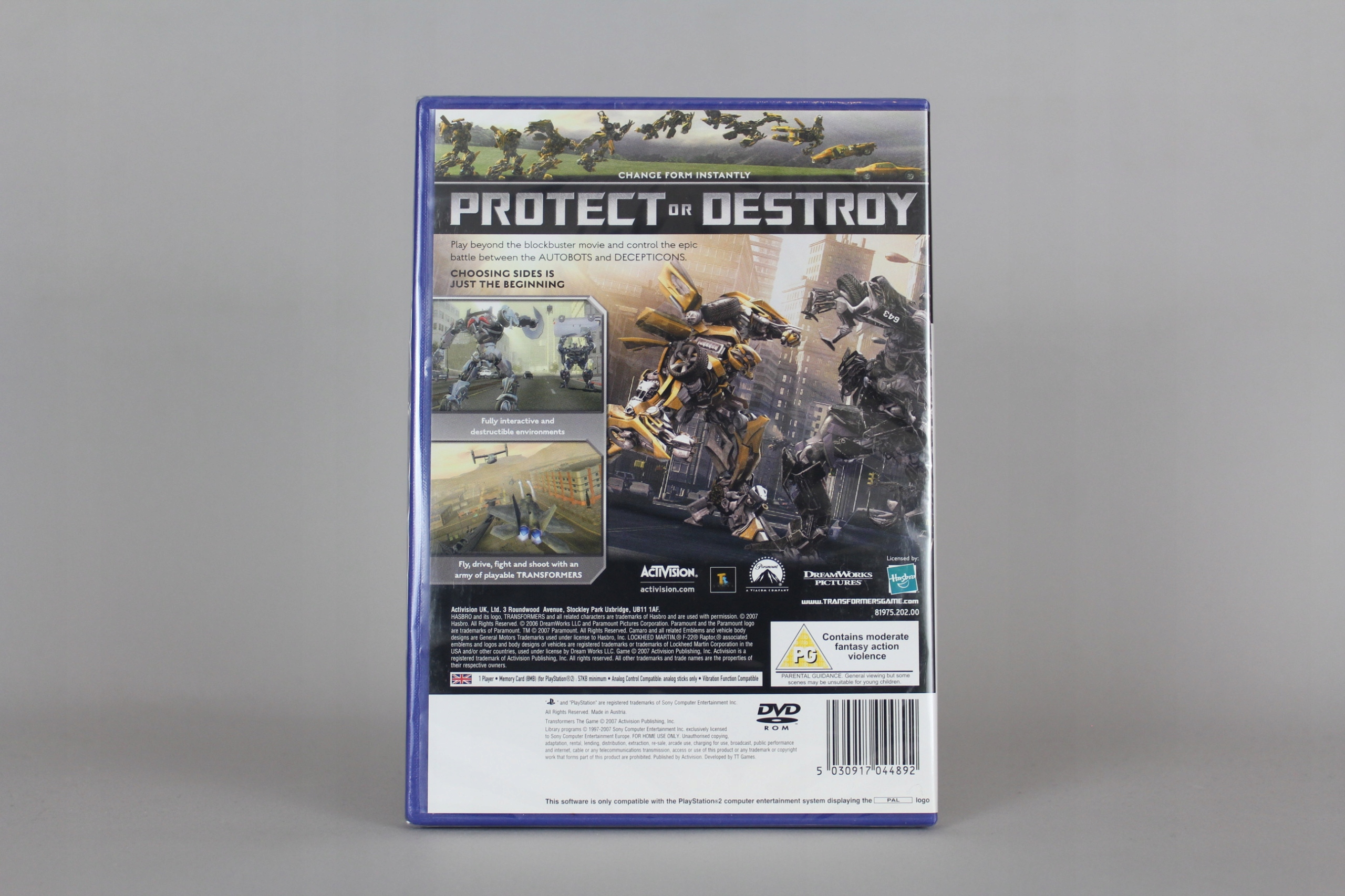 TRANSFORMERS THE GAME PS2 Producent Activision Blizzard