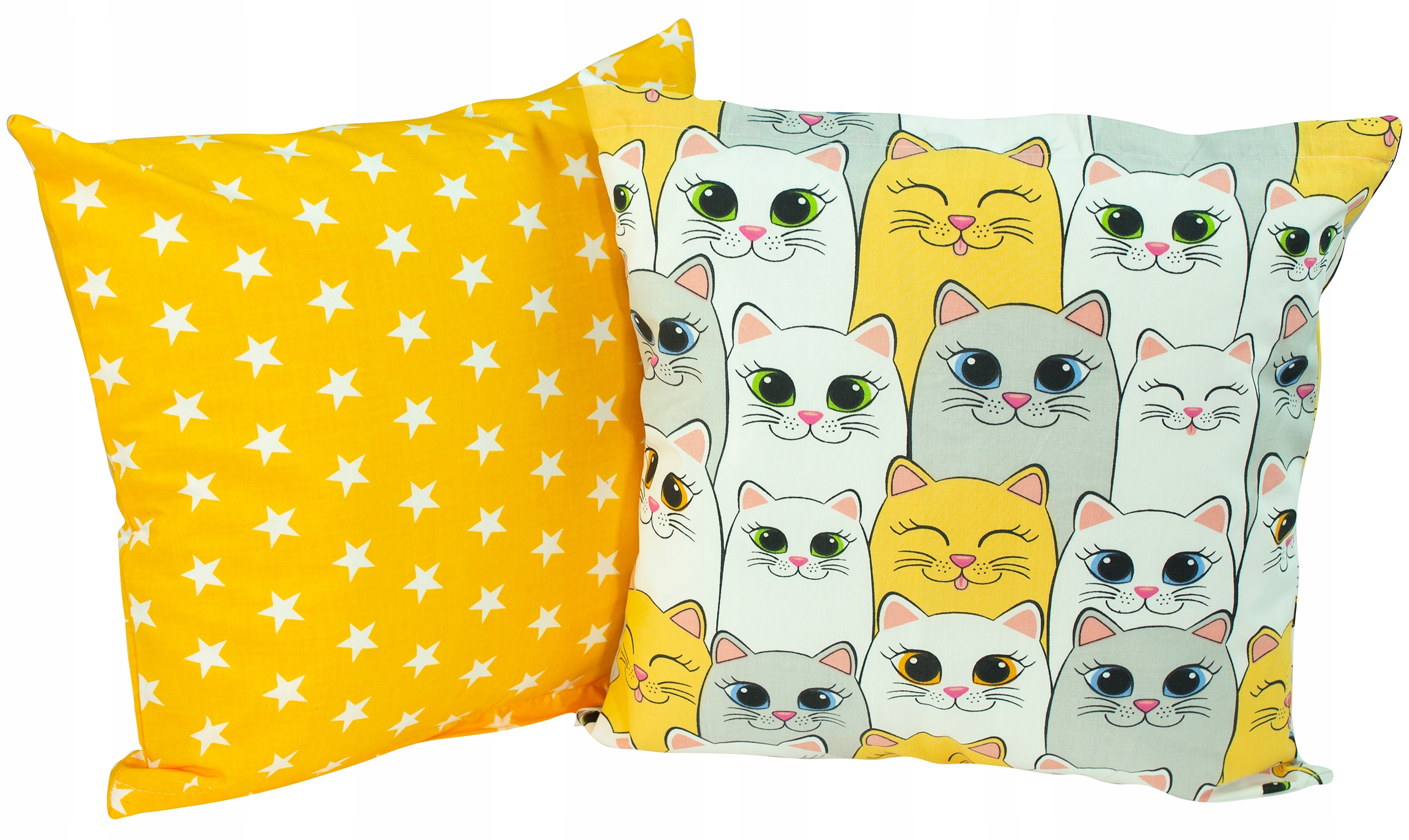 Poszewka na jasiek poduszkę 45x45 Gwiazdki Żółte Szerokość produktu 45 cm