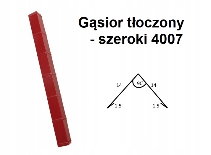 

Gąsior tłoczony szeroki 4007