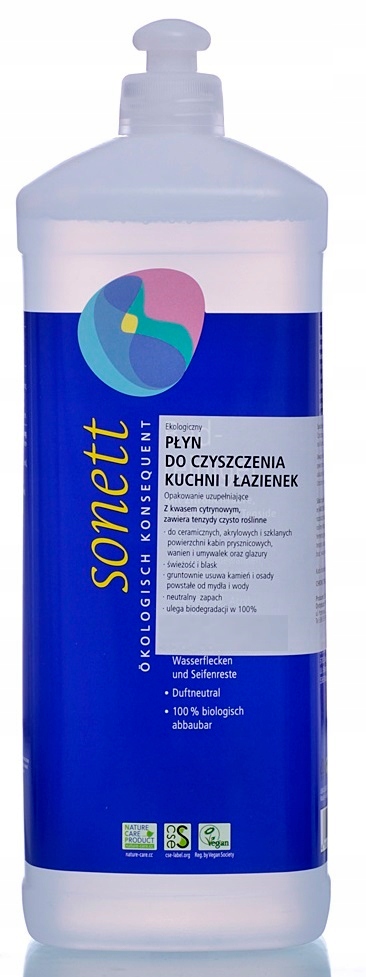 

Płyn do czyszczenia kuchni i łaz. Sonett uzup. 1 l