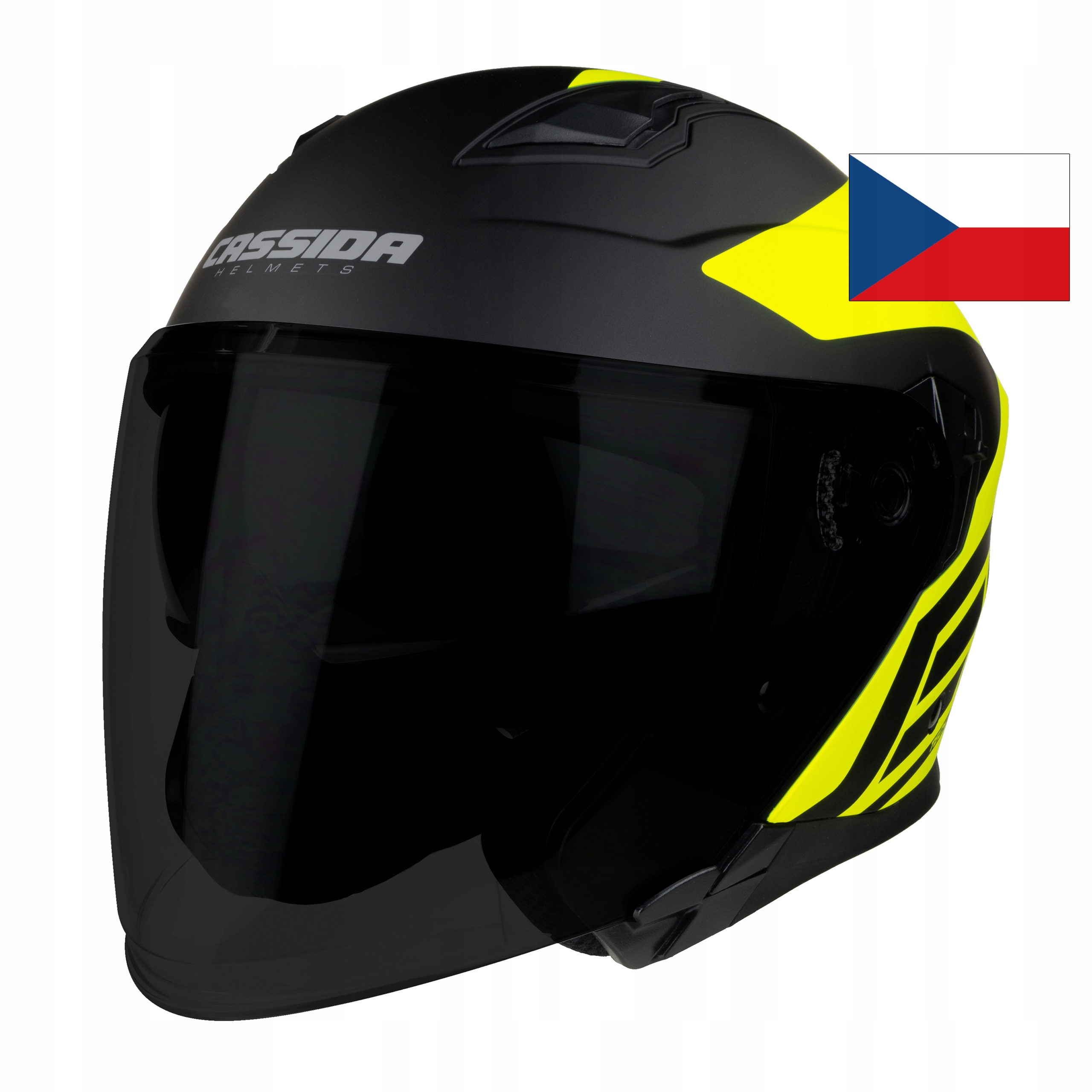 KASK MOTOCYKLOWY WZMOCNINA SZYBA JET CASSIDA NEW S Typ Otwarte / Jet