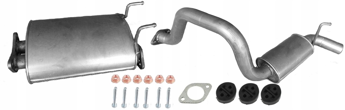 TŁUMIK ŚRODKOWY KOŃCOWY SSANGYONG MUSSO 2.3