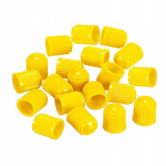 

Nakrętki Kapturki Czapeczki Na Zawory 100szt Żółte