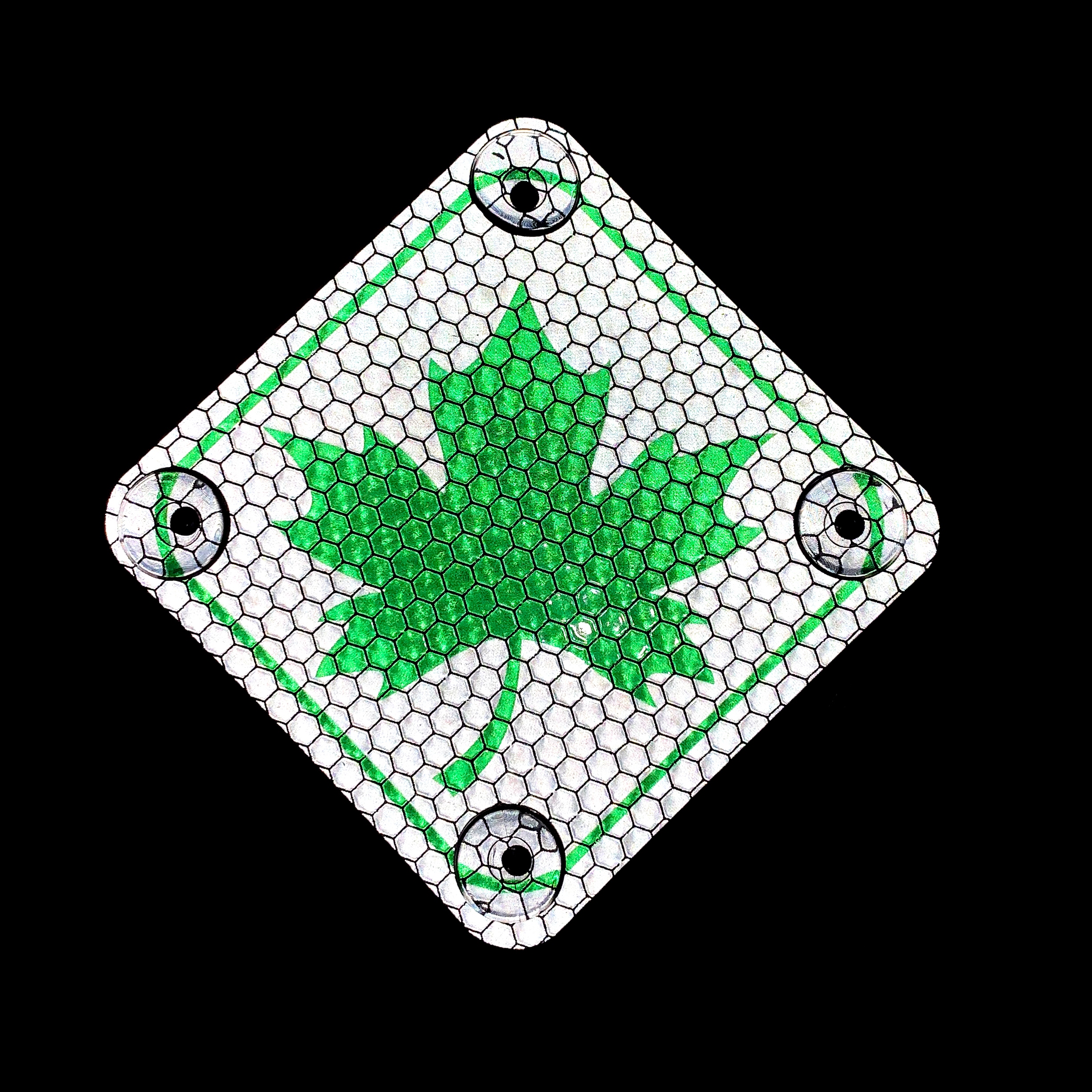 ZIELONY LISTEK PRAWDZIWY ODBLASK MŁODY KIEROWCA PL 2szt Producent Inny