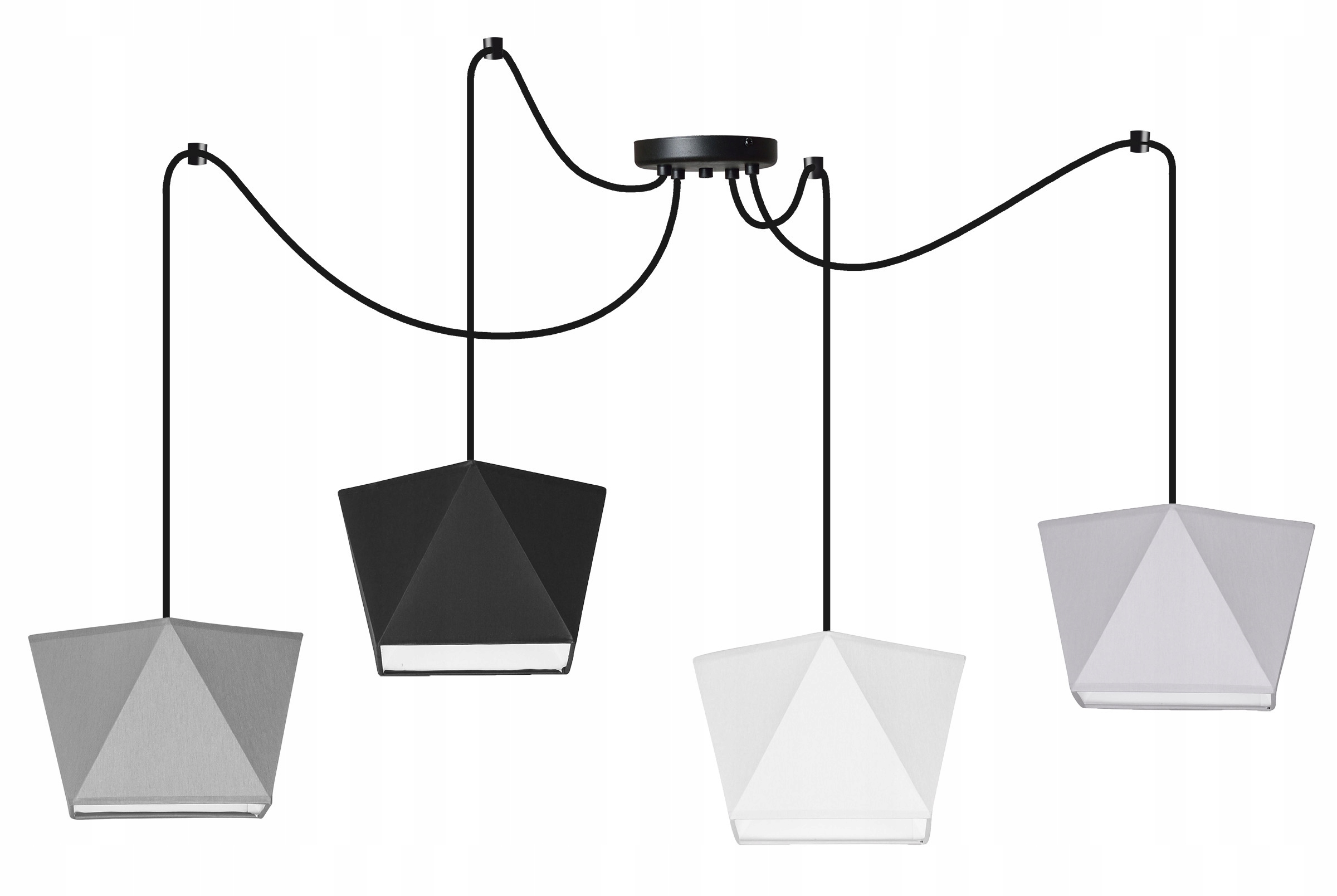 

Lampa Wisząca Sufitowa Żyrandol Loft Abażur Pająk
