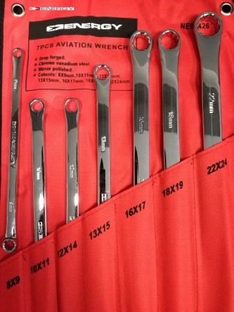 KLUCZE OCZKOWE EXTRA DLUGIE DO NAPINACZY 7 E 8 24