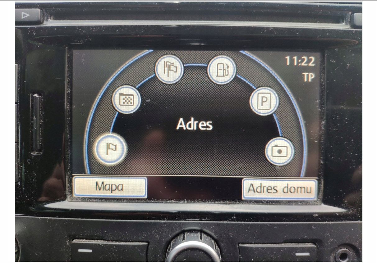 VOLKSWAGEN RNS 310 Polskie Menu Lektor Nawigacja Zakres mapy Europa