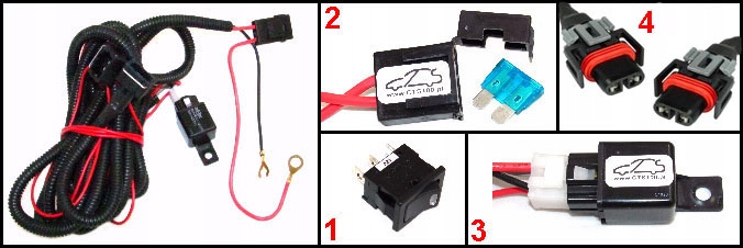 Audi A3 8V 12-16 okablowanie instalacja halogenow Strona zabudowy lewe + prawe