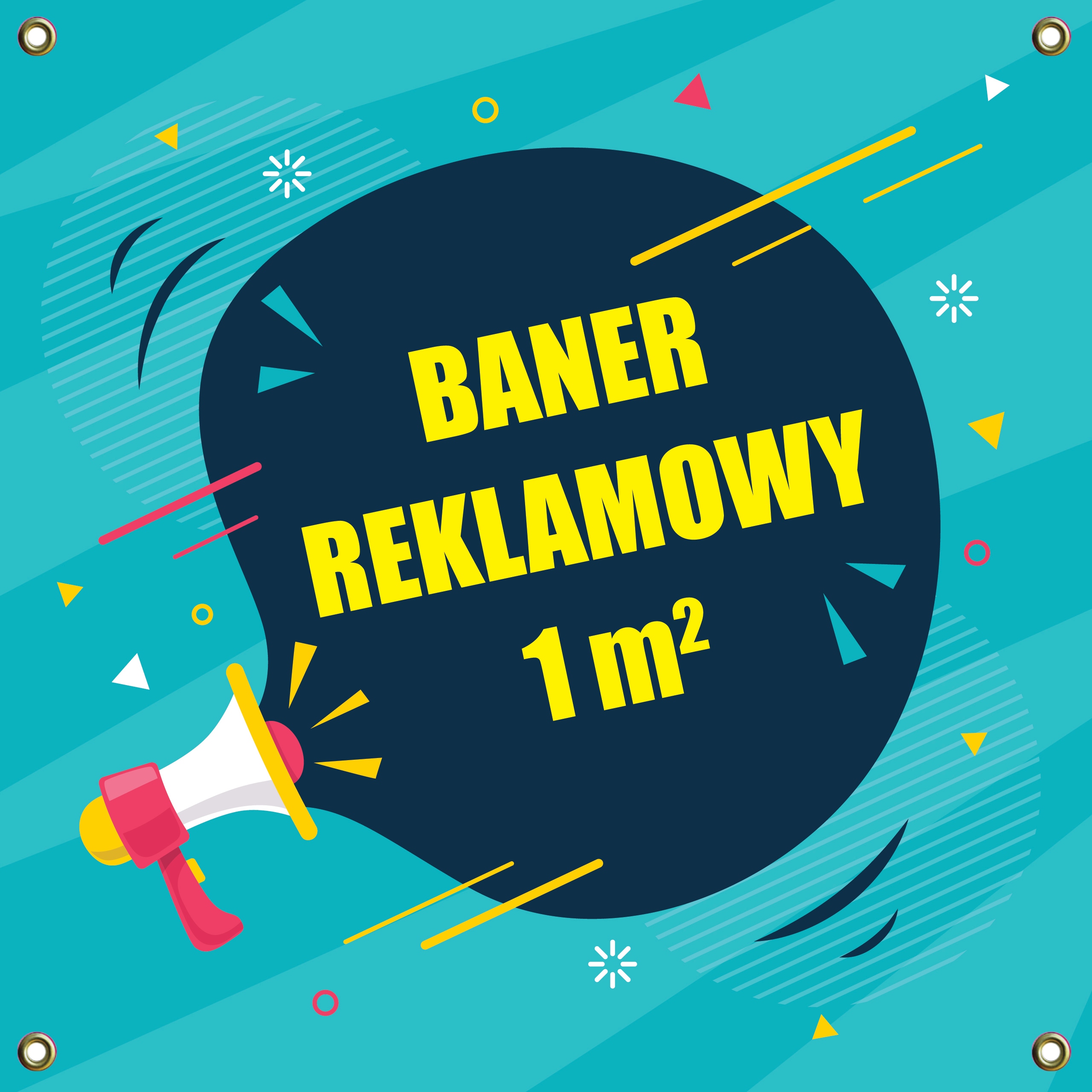 Banery Reklamowe, Baner Reklamowy POWLEKANY MOCNY 1m2 + Projekt Marka inny