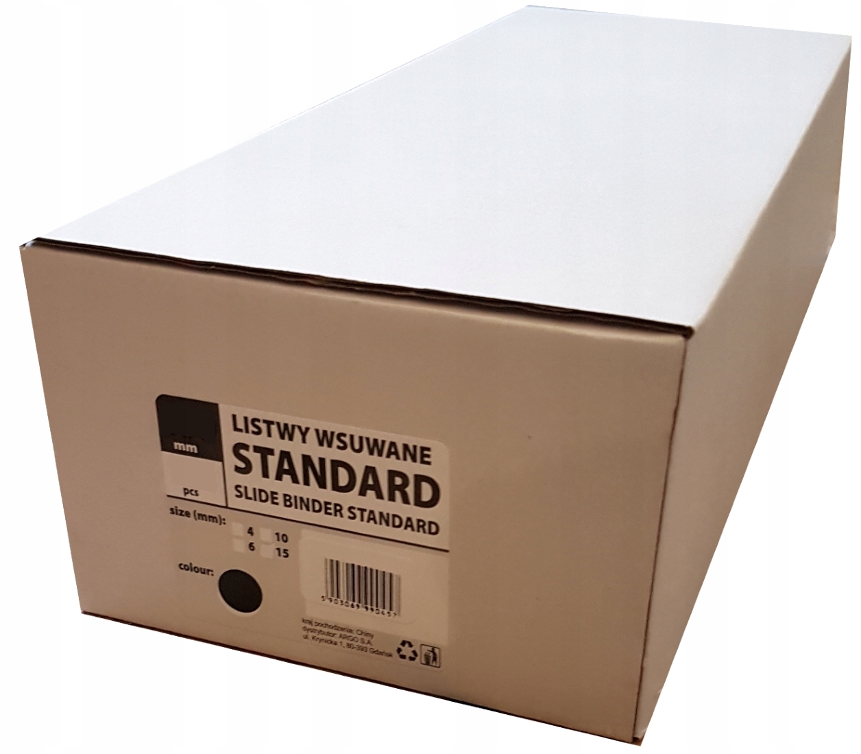 

Listwy do bindowania wsuwane czerwone 4 mm 50 szt