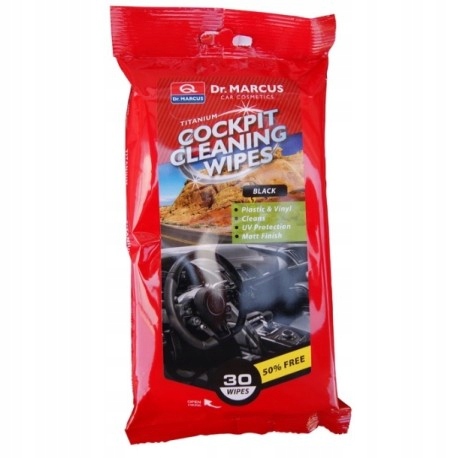 

Chusteczki do czyszczenia kokpitu Black Dr. Marcus