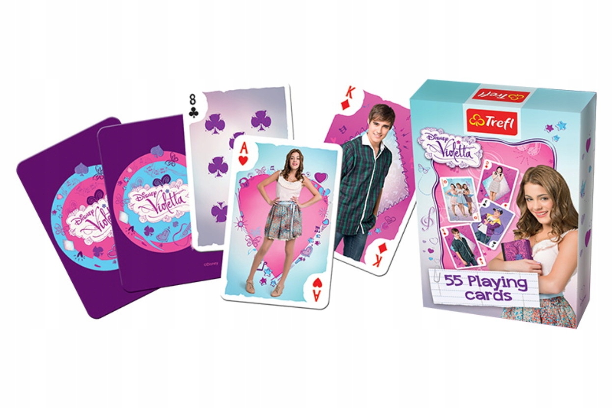 Karty Violetta 55 Listków Disney Trefl