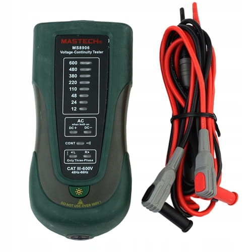 

Tester napięcia MS8906 Mastech zakres 12 do 600V